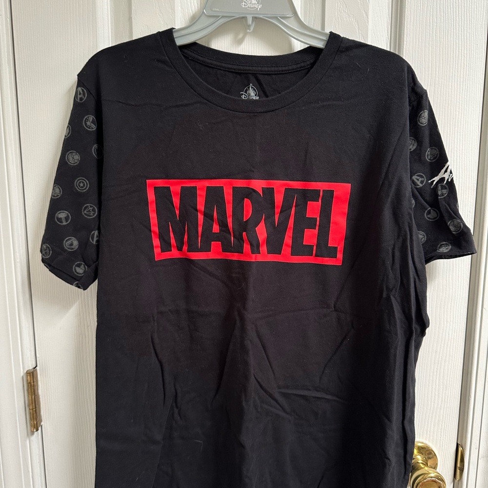 Marvel Black and Red Short Sleeve Tee